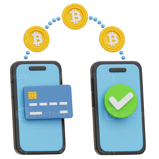 Illustration d'envoi de cryptomonnaies